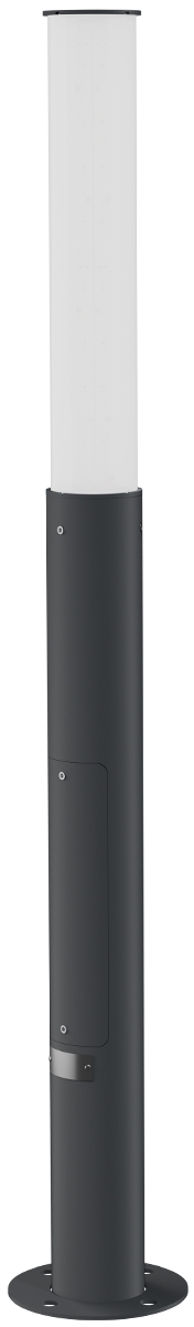 Светильник L-park PILLAR 1,2/30/С/840/03/PKII-71/220AC IP66 RAL9005 Муар LEDEL PP30-3412-3115-185