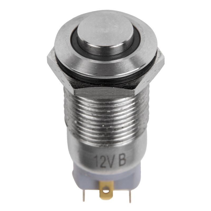 Кнопка антивандальная Ø12 12В(LED) Б/Фикс (4с) OFF-(ON) красная (A-12-C2) REXANT (в упак. 1шт.) - Фото 4