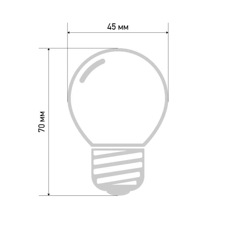 Лампа светодиодная, диаметр 45мм, E27, 5 LED, 2Вт, БЕЛЫЙ, 230В NEON-NIGHT - Фото 4