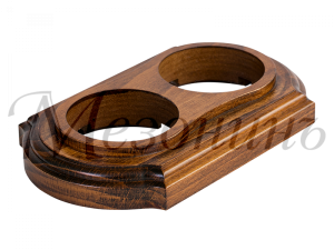 Рамка  двухместная "Элегант" , цвет - темный дуб, ТМ "МезонинЪ" GE70722-26 GE70722-26