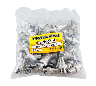 Переход штекер BNC - гнездо F PROCONNECT - Фото 3