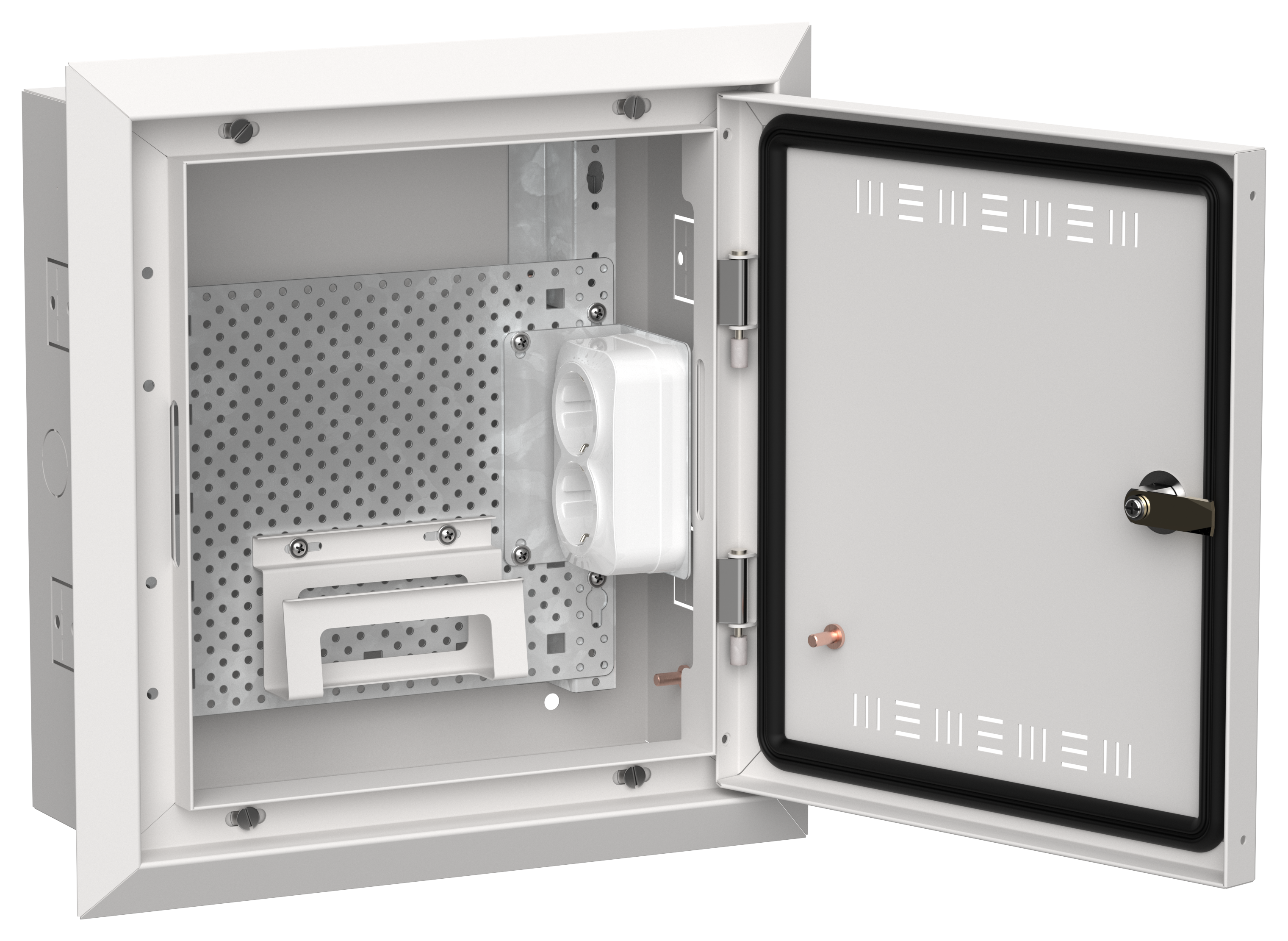 TITAN 5 Корпус мультимедиа ЩРв-12 (1х12) 380х365х130мм IP30 белый IEK TI5-51-V-012-30