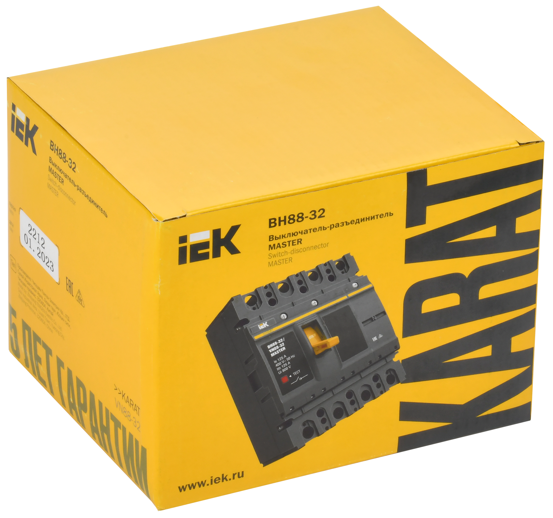 KARAT MASTER Выключатель-разъединитель ВН88-32 4P 125А IEK - Фото 2