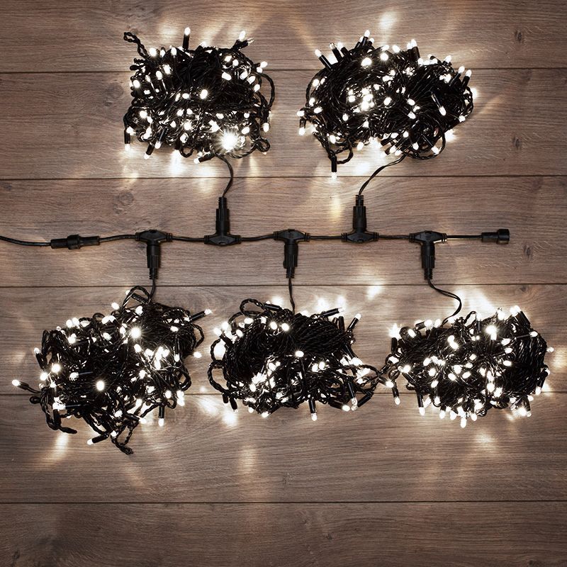 Гирлянда LED ClipLight 24V, 5 нитей по 20 метров, цвет диодов Белый, Flashing (Белый) 323-605