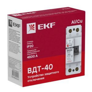 УЗО 2P 63А 30мА тип АС эл. Basic - Фото 3