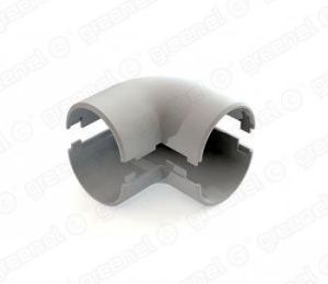 Поворот разъемный (угол) для труб D20мм (25/1125шт) GE50203