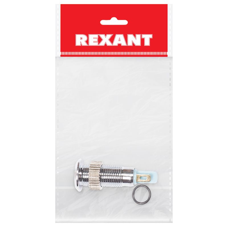 Индикатор металл Ø8 12В желтый LED (GQ8F-D)  REXANT - Фото 3