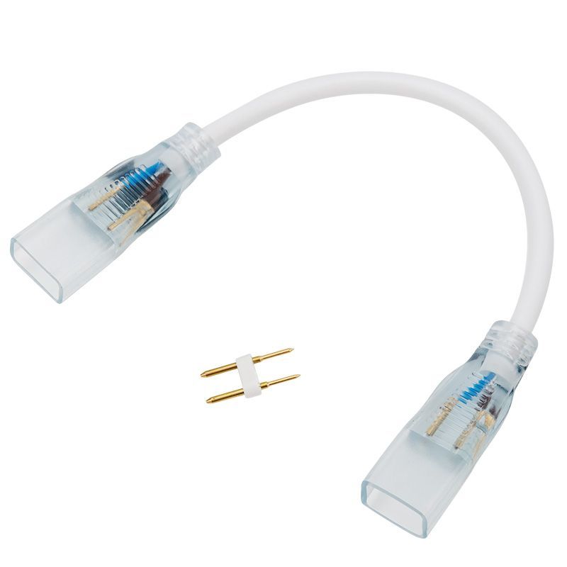 Коннектор для двухстороннего гибкого неона 8х16 мм, провод каучук, длина 20 см NEON-NIGHT 134-006