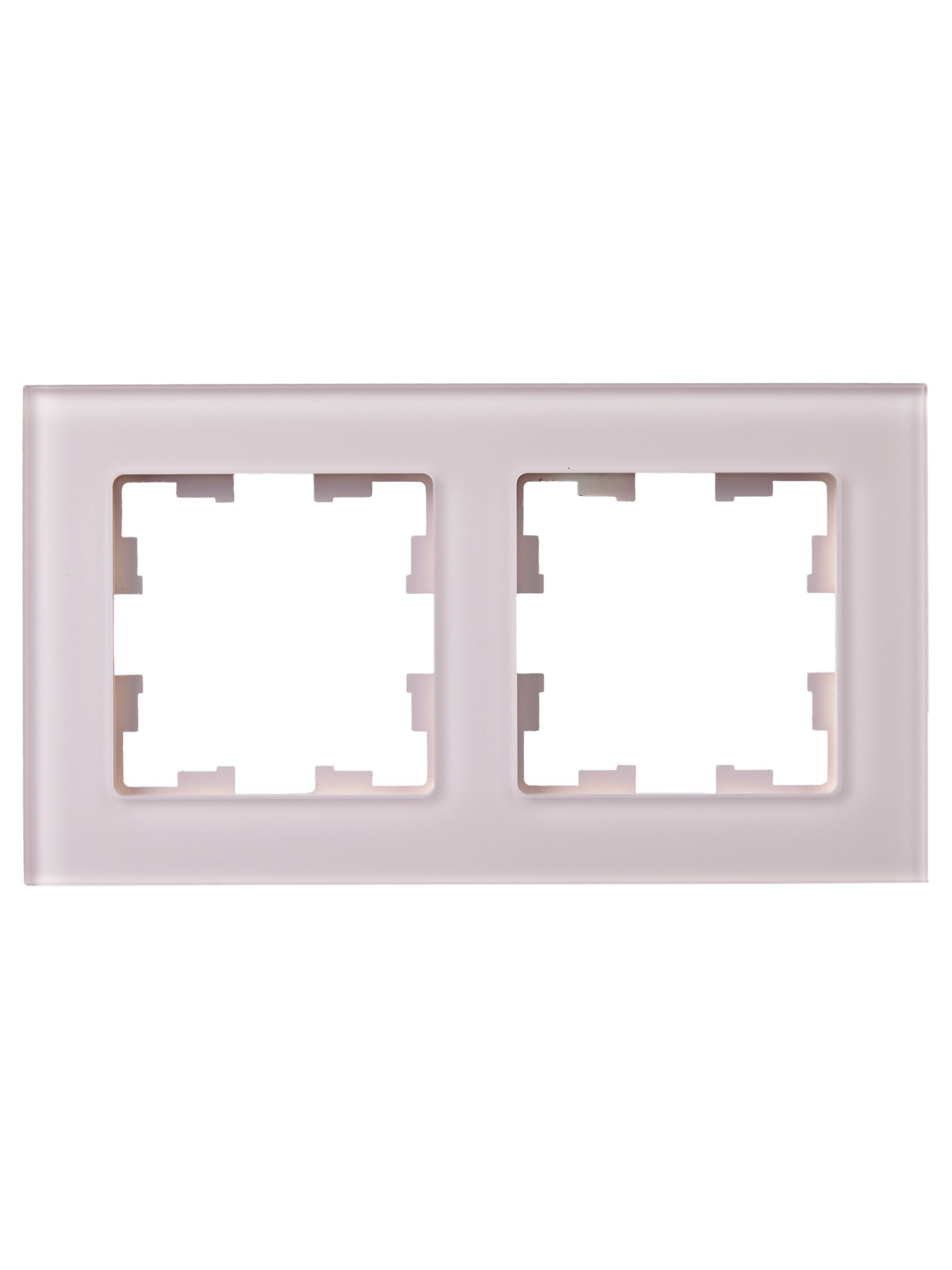 BRITE Рамка 2-местная РУ-2-2-Бр стекло розовый матовый IEK - Фото 4