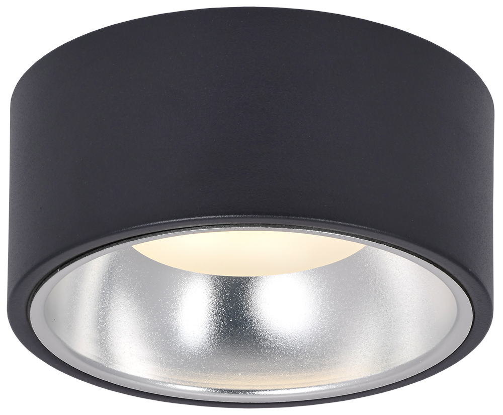 LIGHTING Светильник 4017 накладной потолочный под лампу GX53 черный/хром IEK - Фото 5