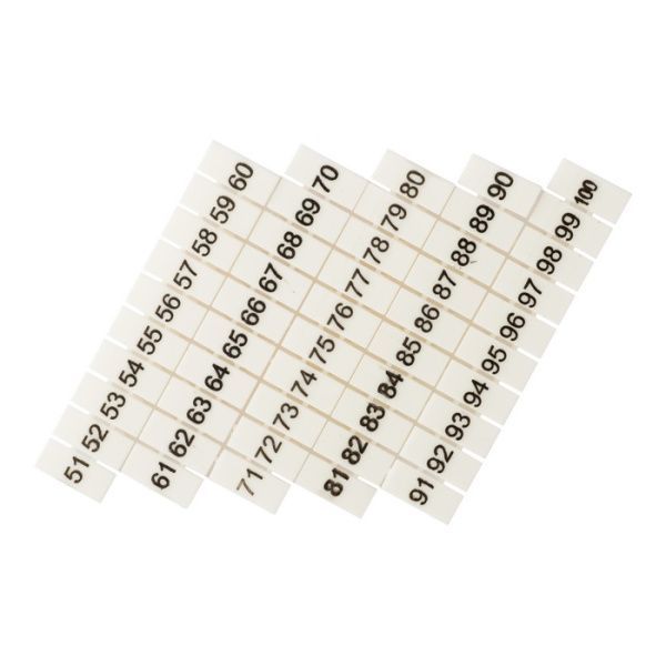 Маркеры для JXB-ST/Push-in 6 с нумерацией 50-100 (100 шт.) EKF