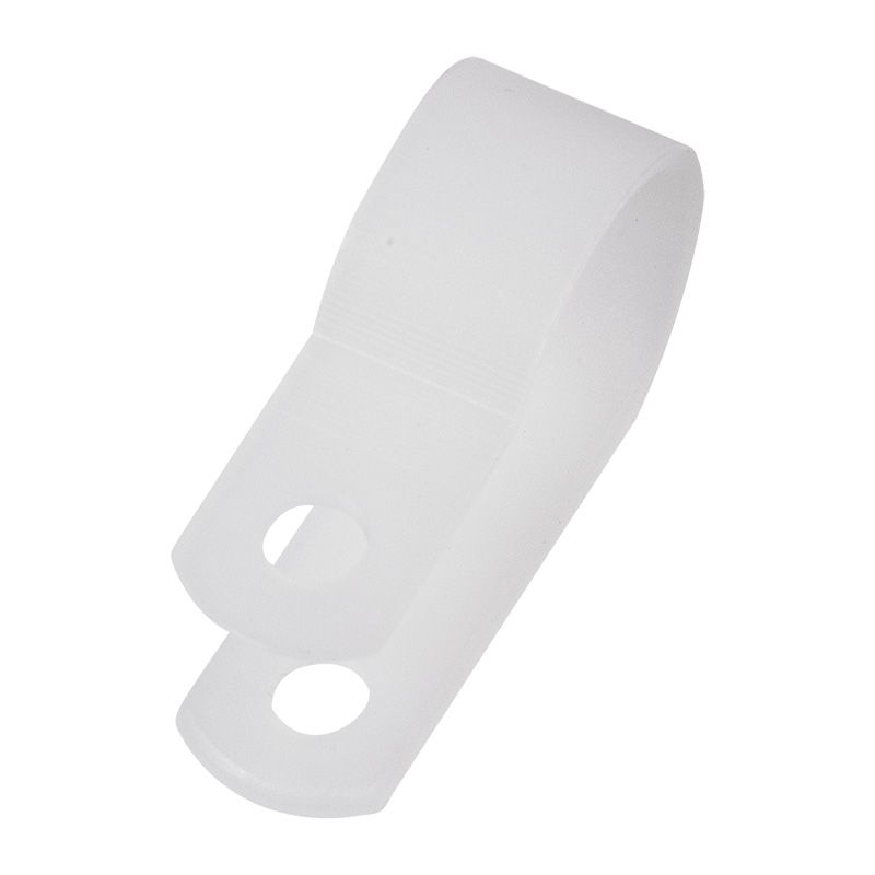 Скоба под винт 16мм, белая (50 шт/уп) REXANT 07-4416