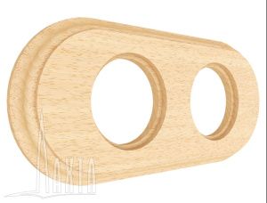 Рамка 2х-мест, дерев, скрыт,уст,, овал, без тонировки Лахта "СенатЪ" GE70842-00