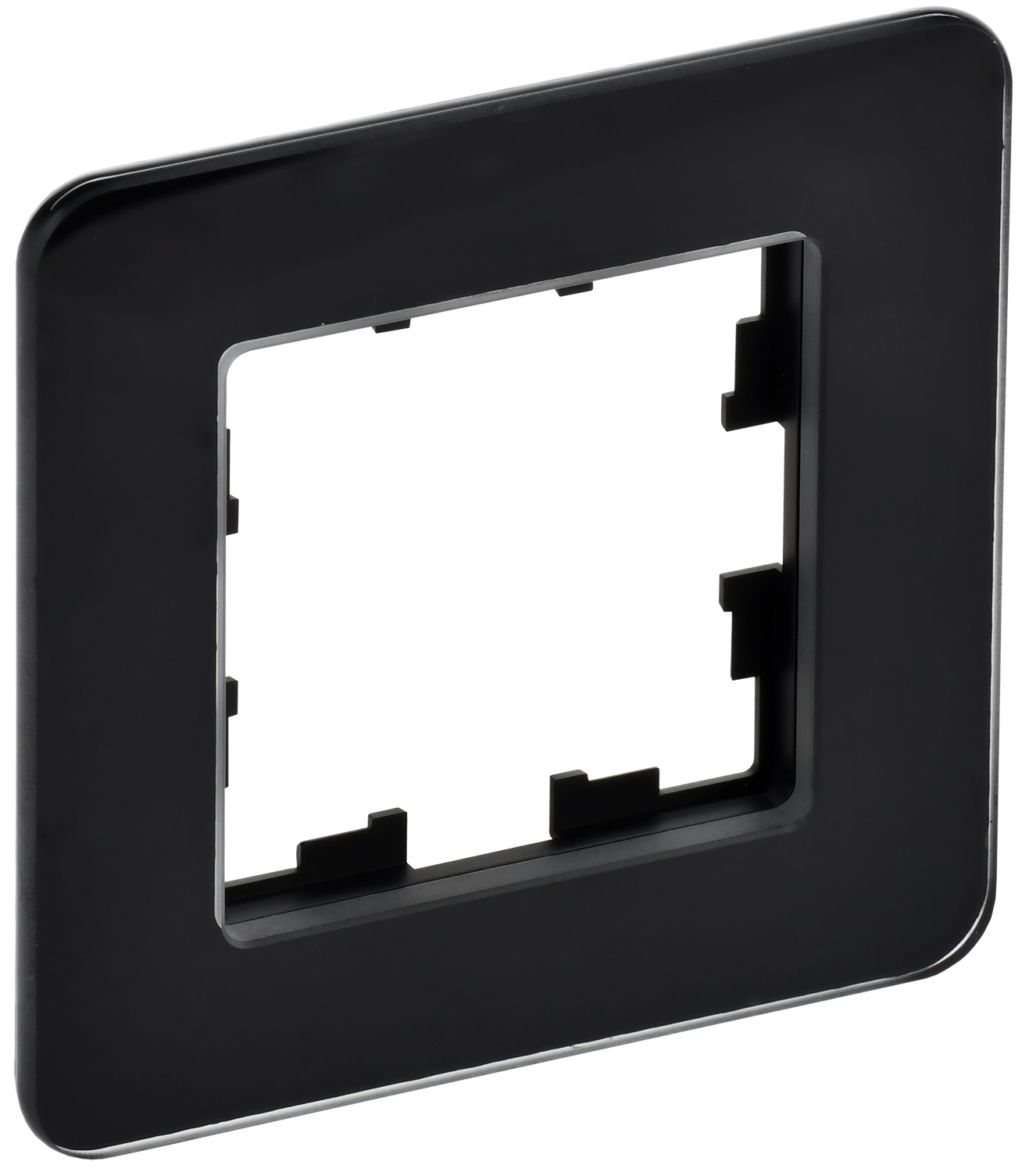 BRITE Рамка 1-местная РУ-1-2-Бр стекло черный RE IEK