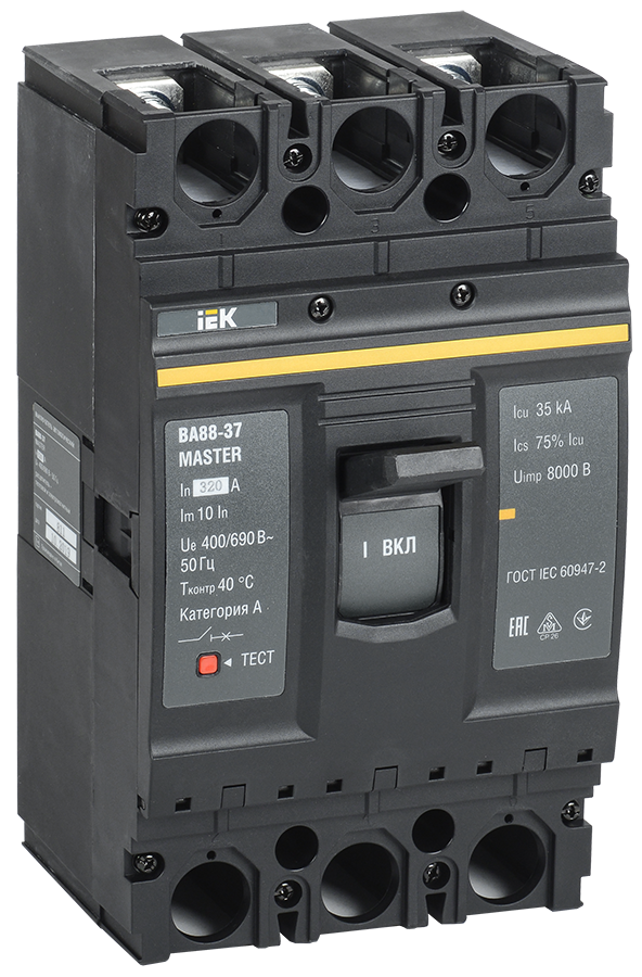 Выключатель автоматический ВА88-37 3Р 320А 35кА MASTER IEK SVA40-3-0320-02