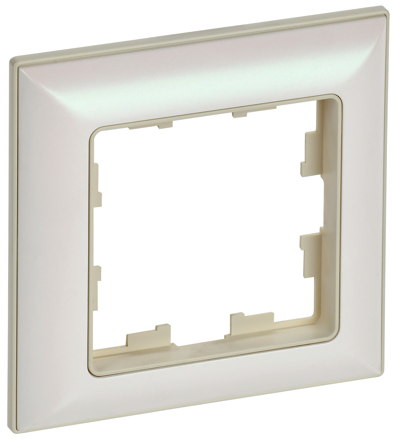 BRITE Рамка 1-местная РУ-1-Бр бежевый/жемчужный IEK