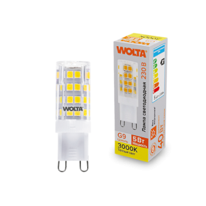 Светодиодная лампа WOLTA WSTD-JCD-5W3KG9-C 5Вт 3000K G9 WSTD-JCD-5W3KG9-C