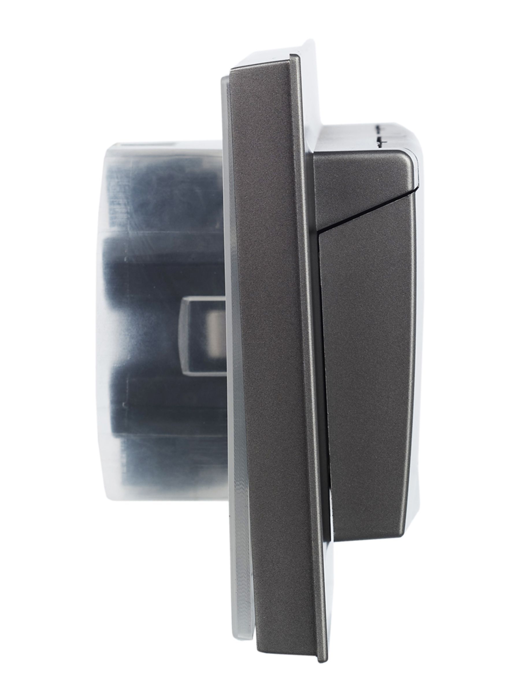 BRITE Розетка 2-местная с заземлением с защитными шторками и крышкой 16А в сборе IP44 РСбш12-3-44-БрС сталь IEK - Фото 5