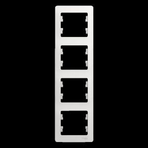 Рамка 4-м Glossa вертикал. бел. SE GSL000108 275134