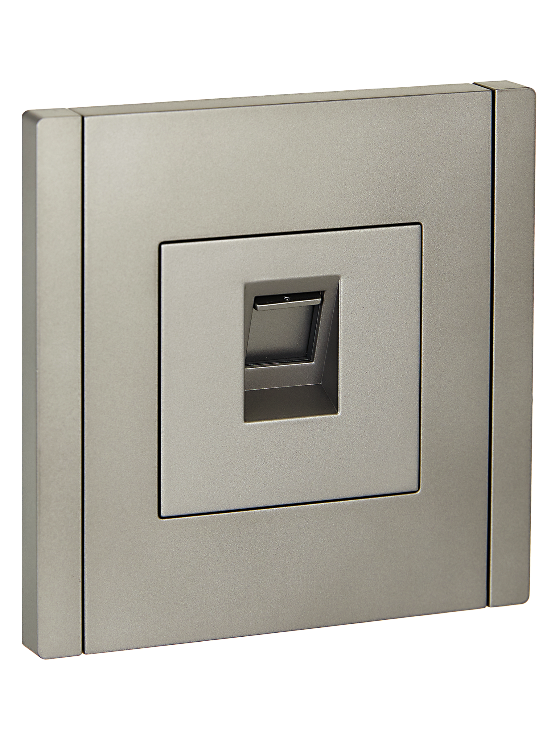 FORTE&PIANO Розетка компьютерная RJ45 кат.6 FP531 сталь IEK FP-K10-2-K46