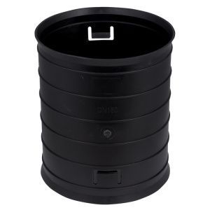 Муфта быстросъемная для двуст. труб d160 мм черная EKF-Plast CQR160