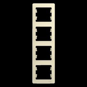 Рамка 4-м Glossa вертикал. беж. SE GSL000208 275182