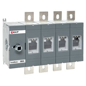 Рубильник 800A 4P без рукоятки управления TwinBlock EKF tb-s-800-4p