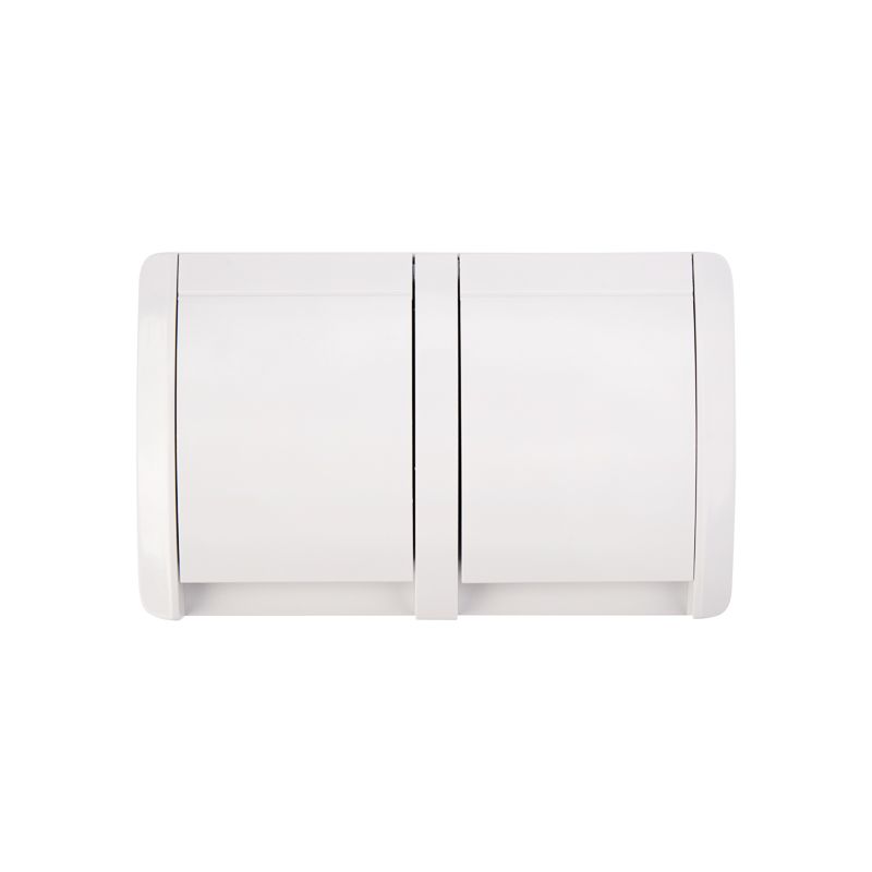 Блок горизонтальный 2 розетки (керамика) INDUSTRIAL IP54 с/з, о/у, белый KRANZ - Фото 4