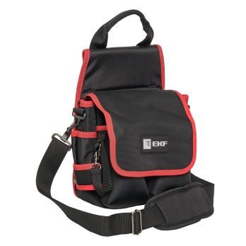 Сумка монтажника поясная с крышкой и ремнем С-14 EKF Professional C-14