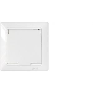 Розетка одноместная брызгозащищенная с заземляющим контактом скрытой установки РС16-312 23BY