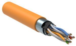 ITK Витая пара F/UTP кат.6 4х2х23AWG solid LSZH нг(А)-HF оранжевый (305м) LC1-C604-327
