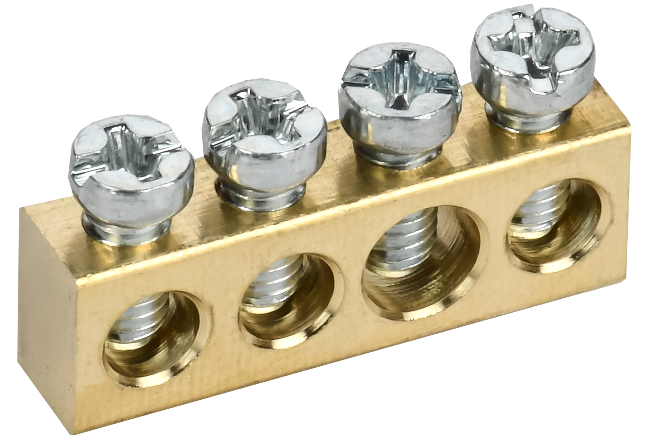 TEKFOR Шина нулевая сечение 6х9 4 отверстия IEK TF-KP00D-SN-04