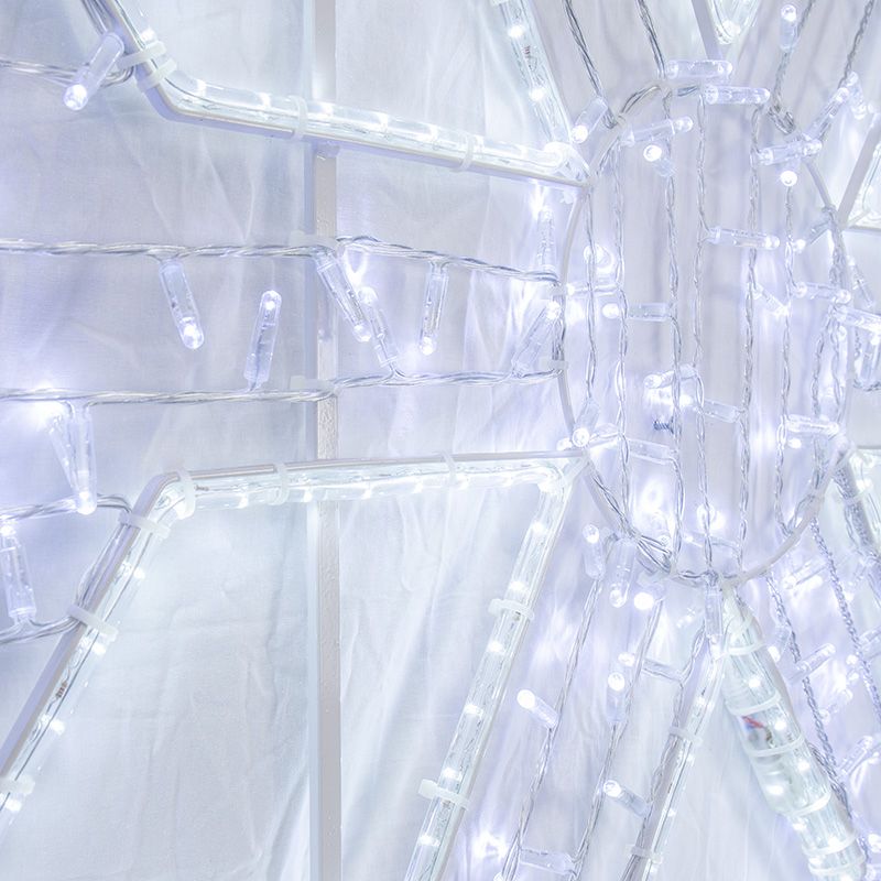 Фигура световая Снежинка 125х120 см, 200 LED, IP65, цвет свечения белый NEON-NIGHT - Фото 3