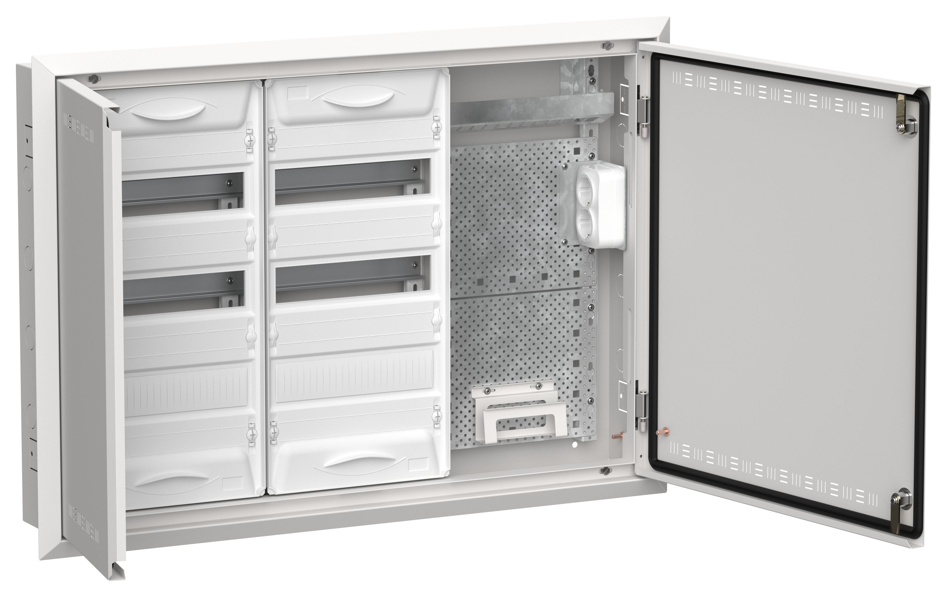 TITAN 5 Корпус комбинированный ЩРв-72 (3х36) 630х885х130мм IP30 белый IEK TI5-51-V-3X036-30