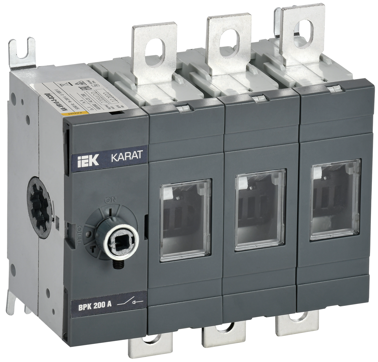 KARAT Выключатель-разъединитель ВРК без рукоятки управления 3P 200А IEK KA-VR10-3-0200
