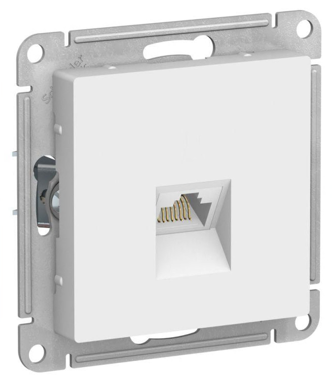 Розетка компьютерная AtlasDesign RJ45 кат.6A механизм лотос SE ATN001386