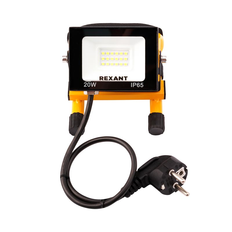 Прожектор-переноска СДО-EXPERT 20Вт 1600Лм 6500K со шнуром 2м и евровилкой REXANT 605-020