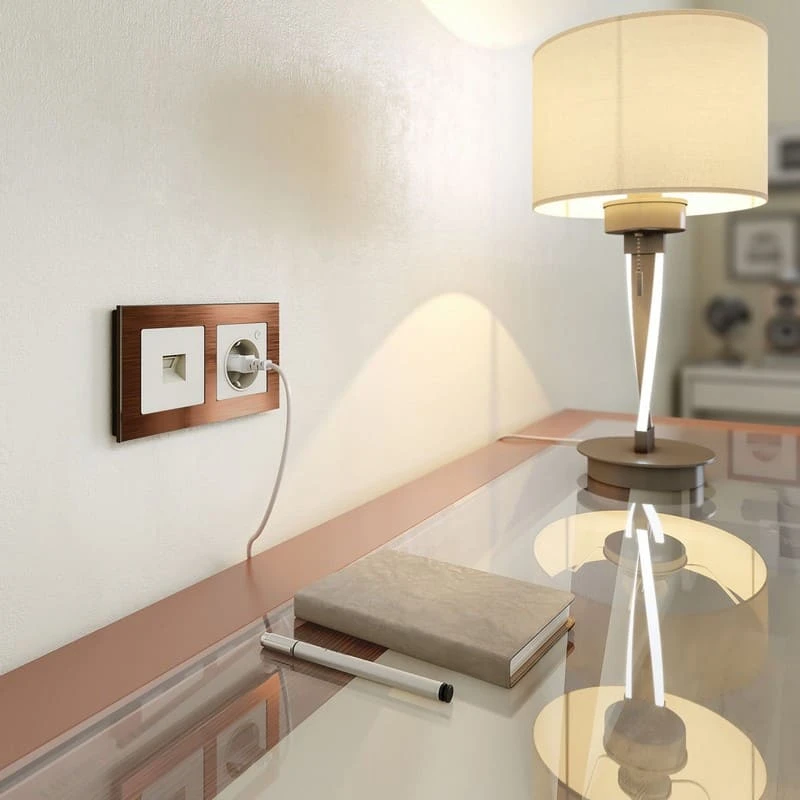 Рамка на 2 поста Aluminium (коричневый алюминий) Werkel - Фото 4