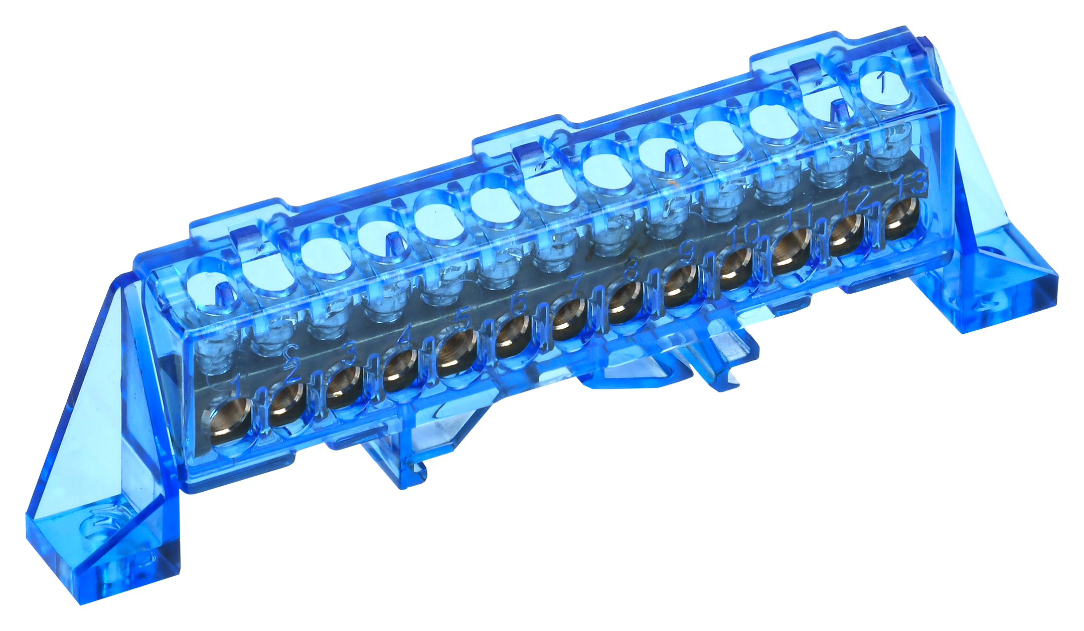 TEKFOR Шина N "ноль" в комбинированном DIN-изоляторе "Стойка" 6х9-15-С IEK TF-NN10-15-DP-K07