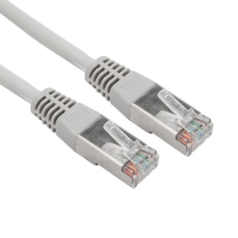 Шнур коммутационный, патч-корд F/UTP RJ45-RJ45, CAT 5e, LSZH серый, 2м REXANT 18-8005-1