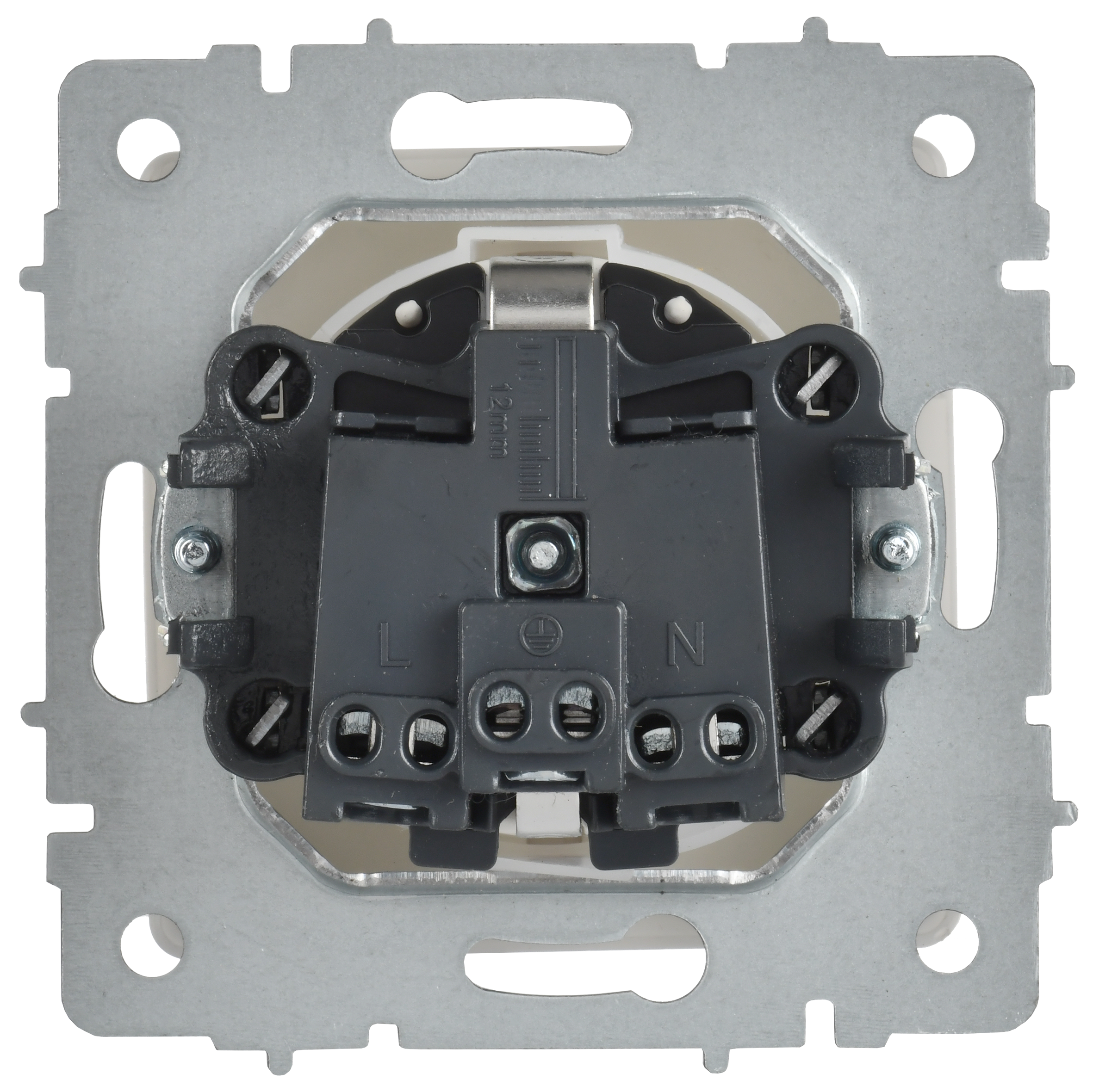 BRITE Розетка 1-местная с заземлением с защитными шторками и крышкой 16А IP44 РСбш10-3-44-БрАБ арктический белый IEK - Фото 6