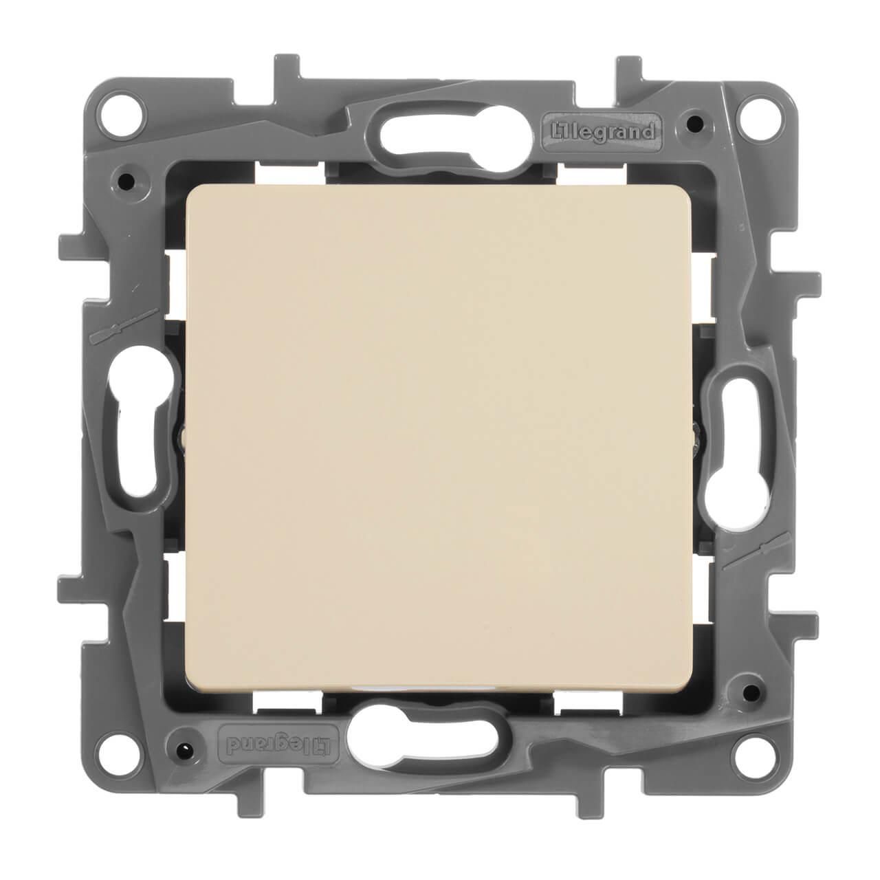 ETIKA Переключатель 1-клавишный схема 6 10АХ безвинтовые зажимы слоновая кость - Фото 4