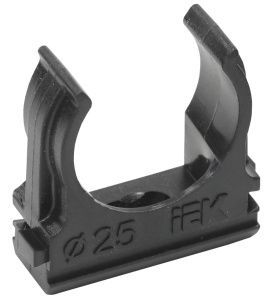 ELASTA Держатель с защелкой CF25 черный IEK CTA10D-CF25-K02-100