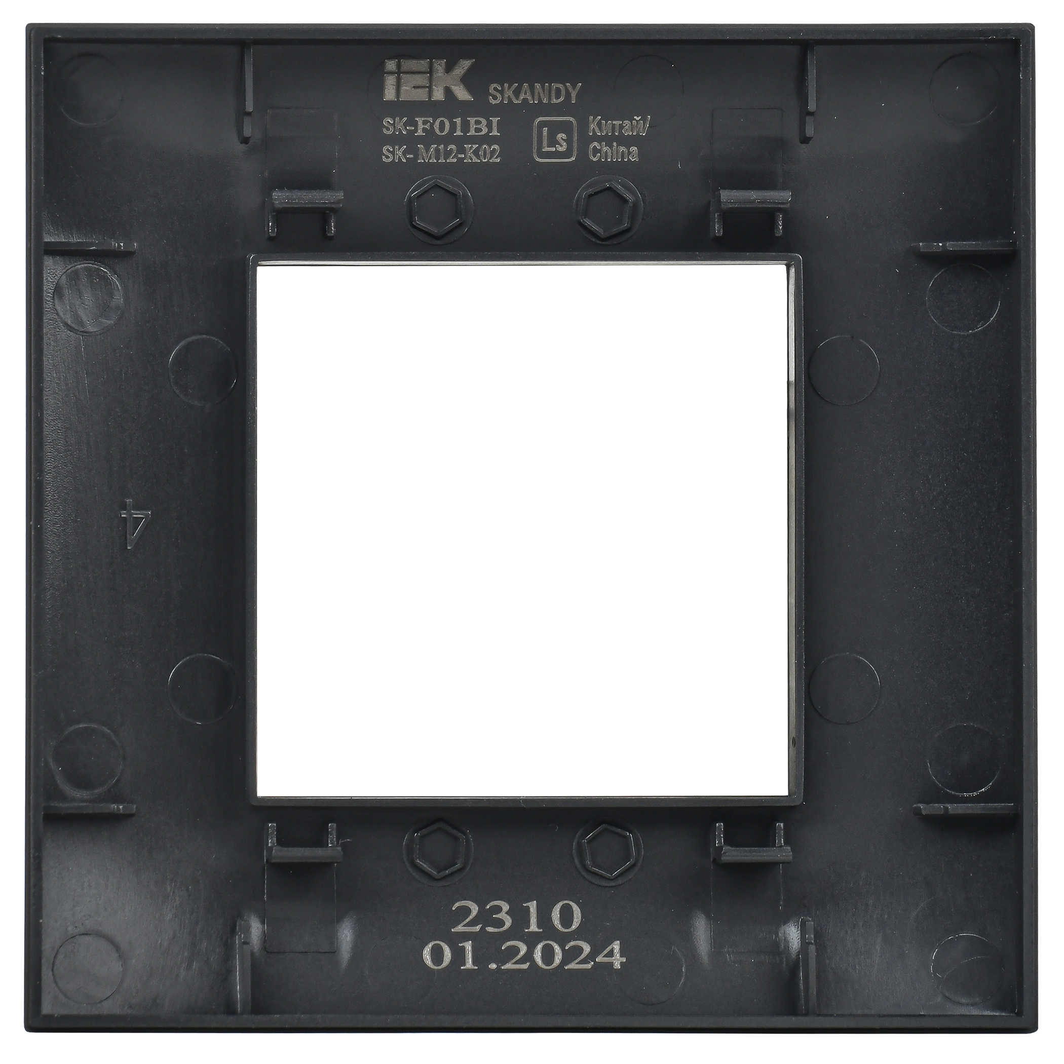 SKANDY Рамка 1-местная SK-F01Bl черный IEK - Фото 5
