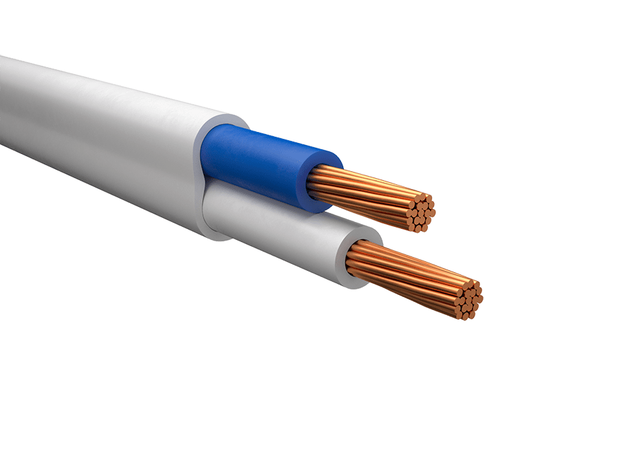 Провод ПВС 2х2,5 бел (100м) Автопровод А00335