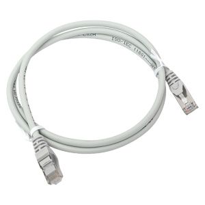 Патч-корд TERACOM PRO Cat.5E экран. FTP LSZH серый (1,0м) TRP-5EFTP-LSH-1M-GY