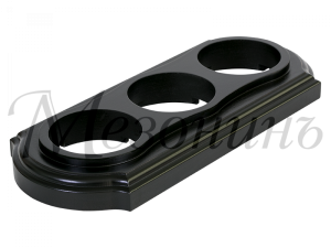 Рамка  трехместная "Элегант" , цвет - венге, ТМ "МезонинЪ" GE70703-36 GE70703-36