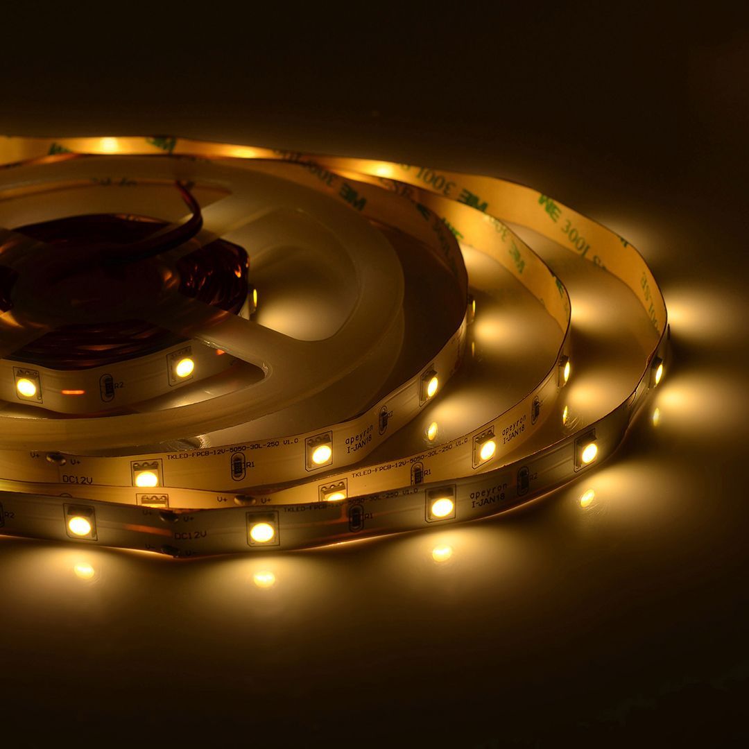 Лента светодиодная СТ smd5050 30д/м 12В 3000К IP20 5м Apeyron 00-37