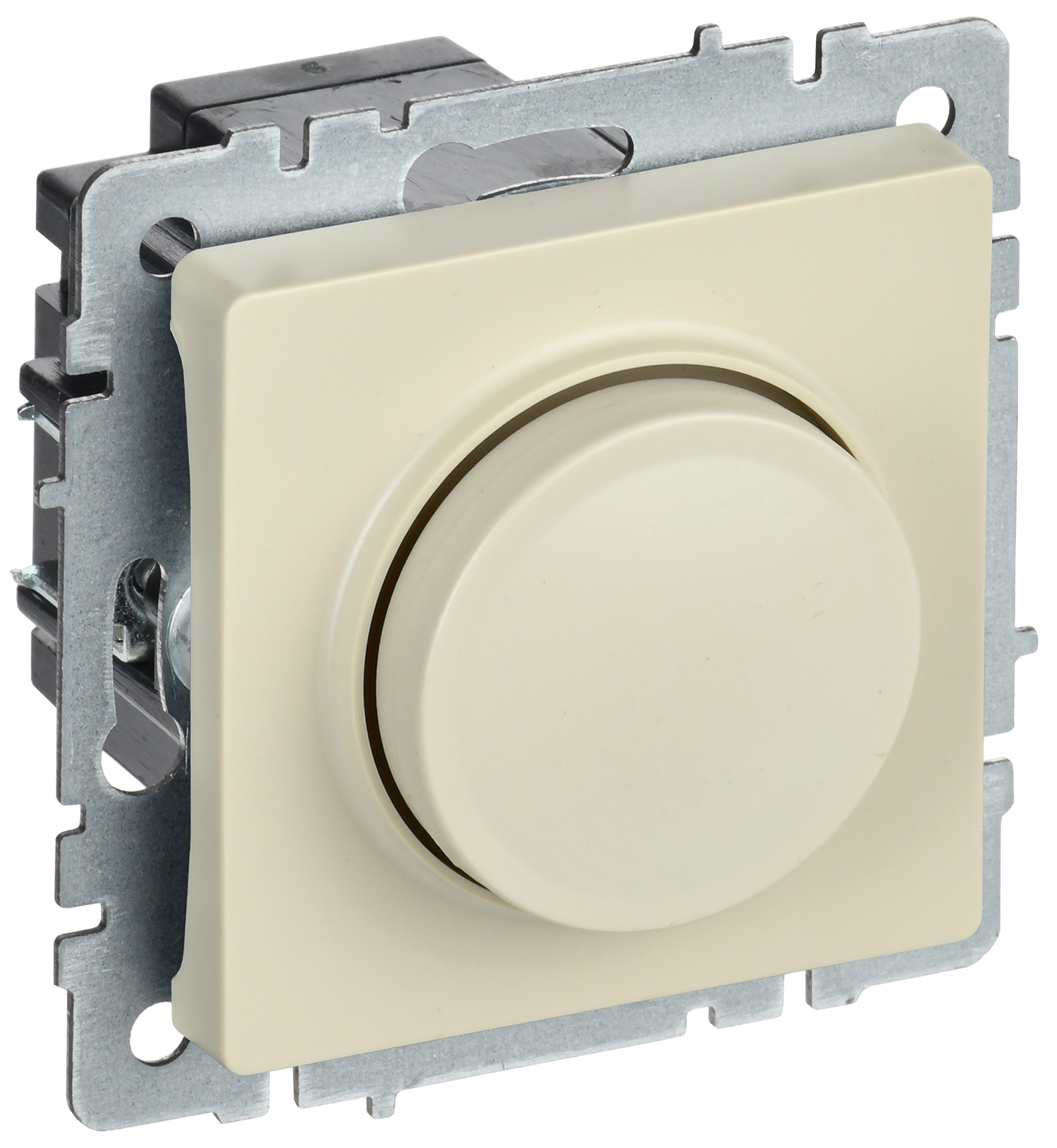 BRITE Светорегулятор поворотно-нажимной 600Вт СС10-1-0-БрКр бежевый IEK BR-D20-0600-K10