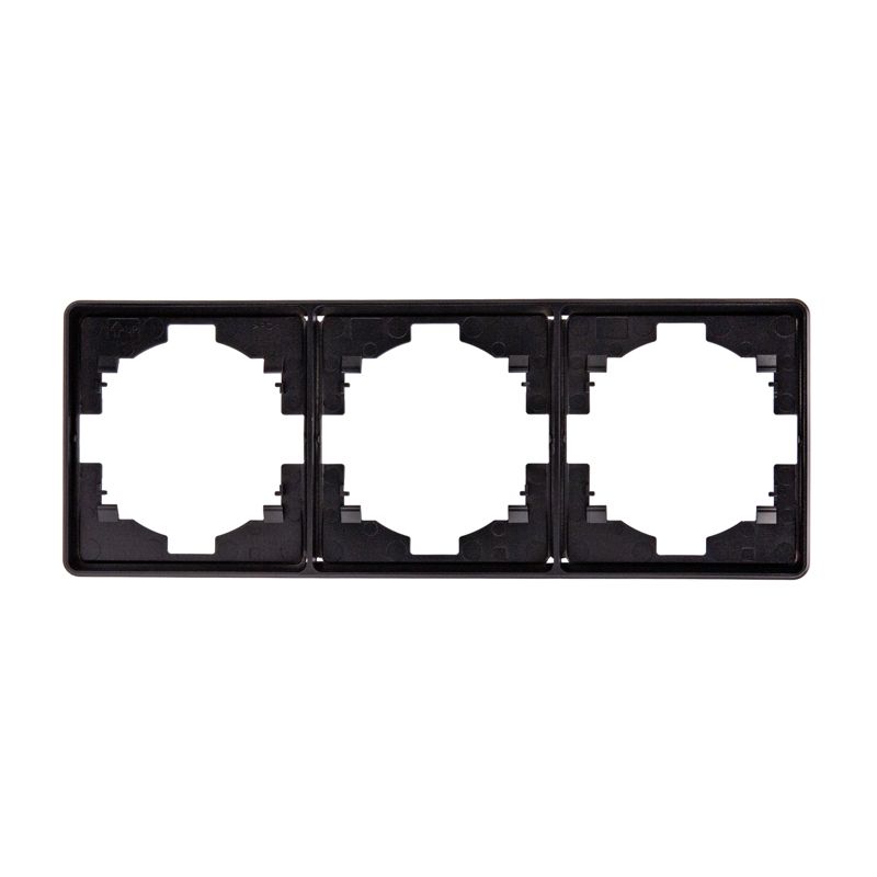 Рамка ROUND 3-постовая оникс KRANZ KR-78-0753-3